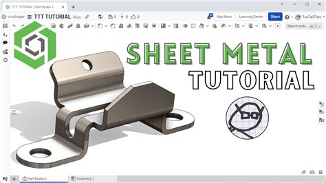 onshape sheet metal create tapered part|onshape symmetric sheet metal.